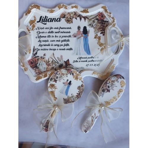 Tava pentru mireasa cu accesorii