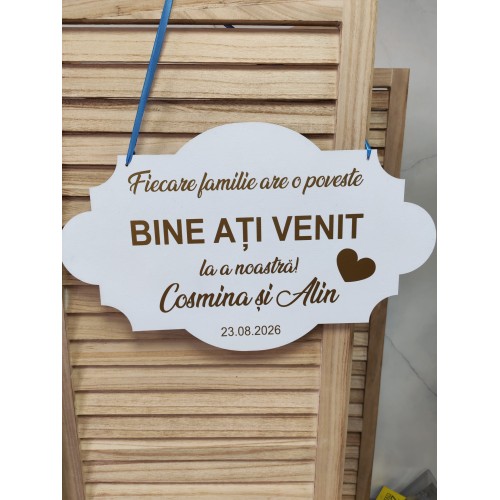 Pancarta "Bine ati venit"