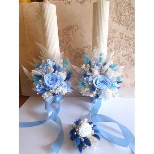 Set de lumanari "Baby blue" Set de lumanari "Baby blue"